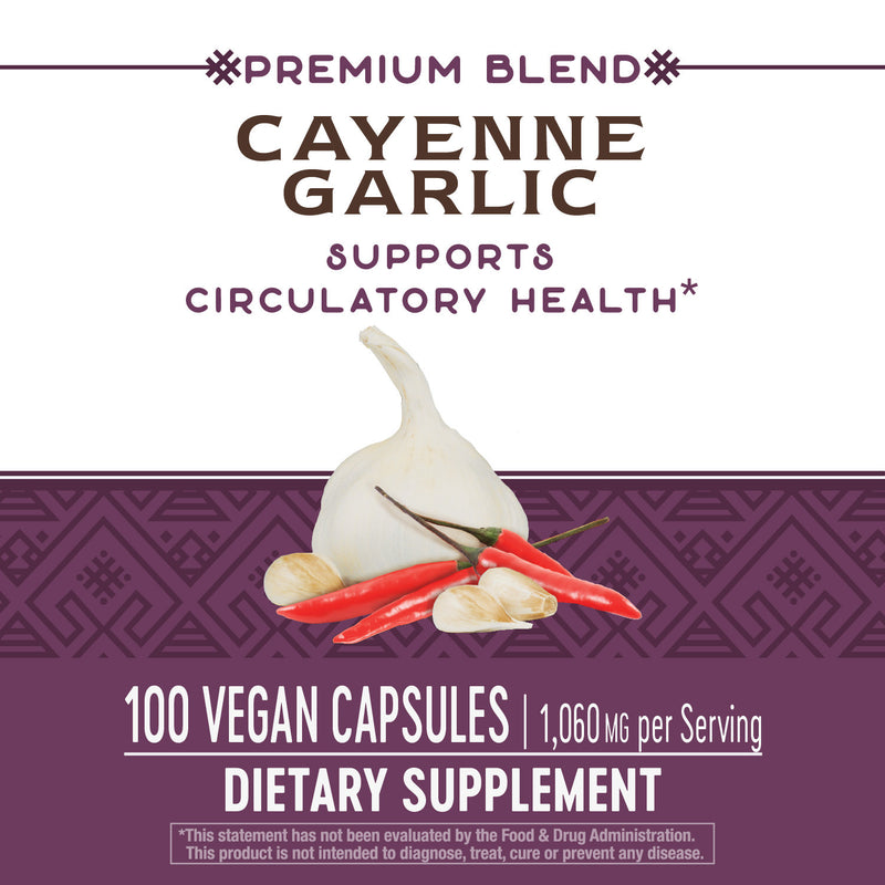 Cayenne Garlic 100 Veg Capsules by Nature&