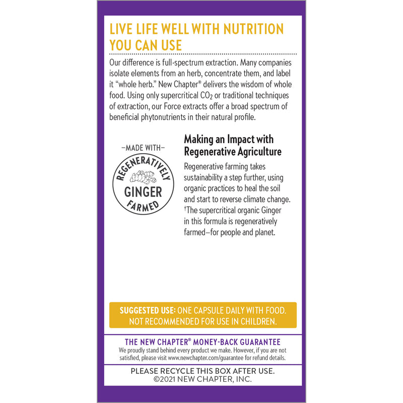 Ginger Force 60 Liquid VCaps