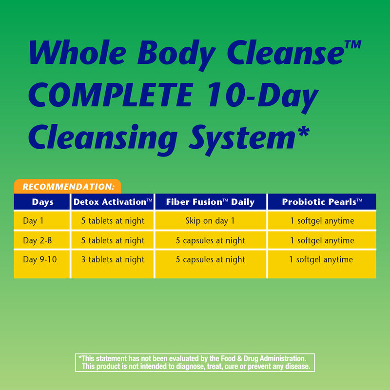 Whole Body Cleanse Complete 10-Day Cleansing System 1 Kit by Nature&