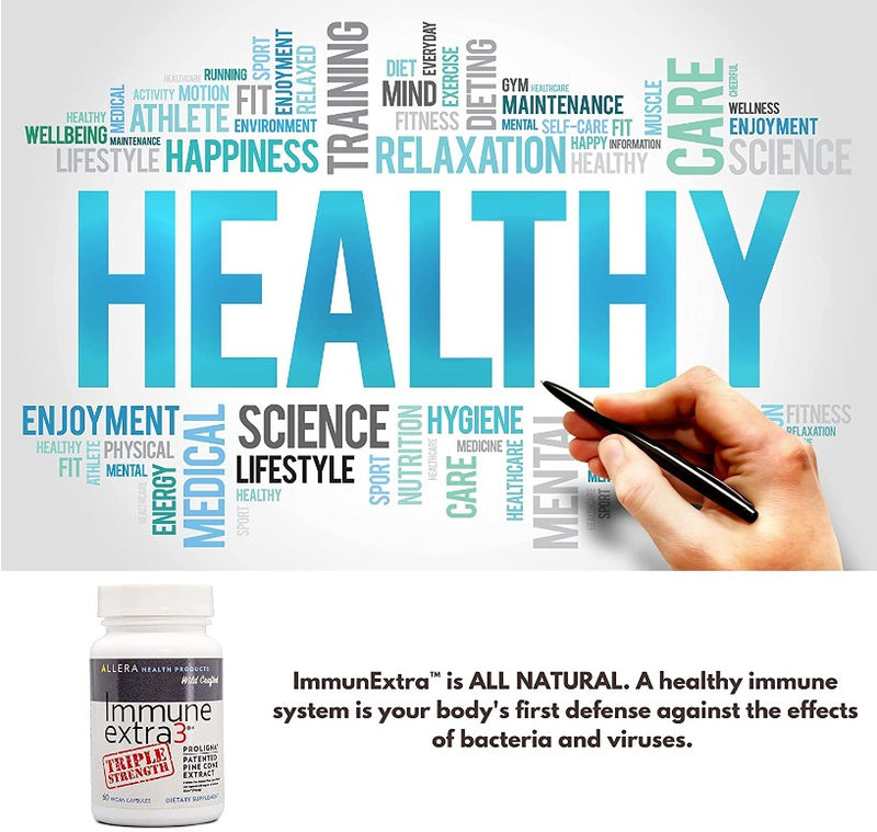 Immune Extra 3, 48 mg, 60 Vegan Capsules, by Allera
