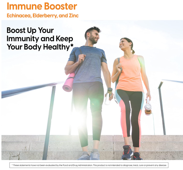 Immune Booster with Echinacea, Elderberry & Zinc, 120 Veggie Caps, by Doctor&
