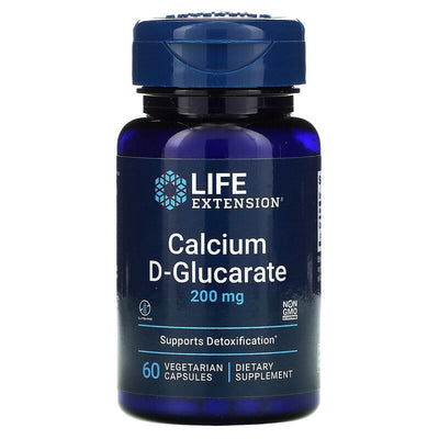 Calcium D-Glucarate 200 mg 60 Vegetarian Capsules Best Price
