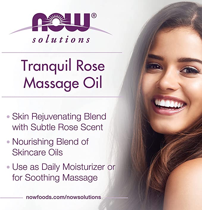 Tranquil Rose Massage Oil 8 fl oz (237 ml) by NOW