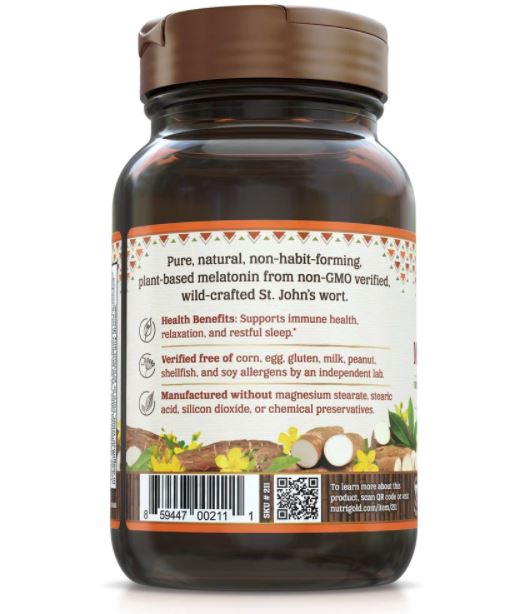 Melatonin Gold by NutriGold - 60 Veggie Caps