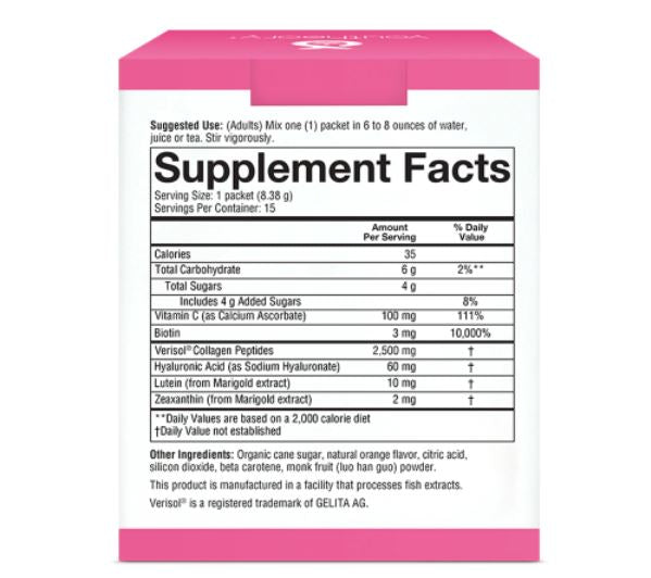 Beauty Instant-Mix Packets (Orange) - 15 Packets by youtheory