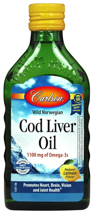 Norwegian Cod Liver Oil Lemon 16.9 oz (500 ml)
