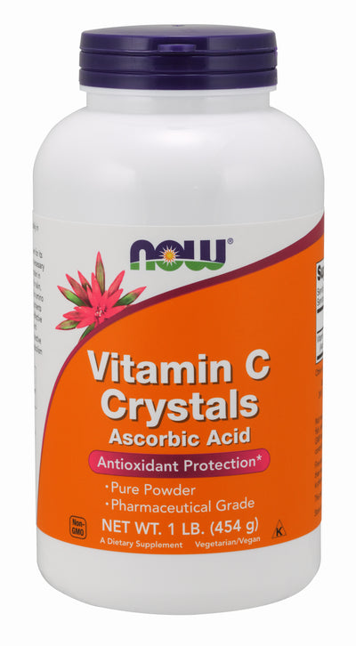 Vitamin C Crystals 1 lb (454 g) | By Now Foods - Best Price