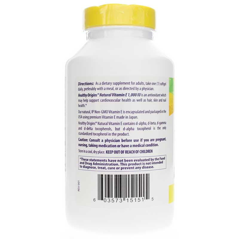 E-1000 (Mixed Tocopherols) 240 Softgels by Healthy Origins best price