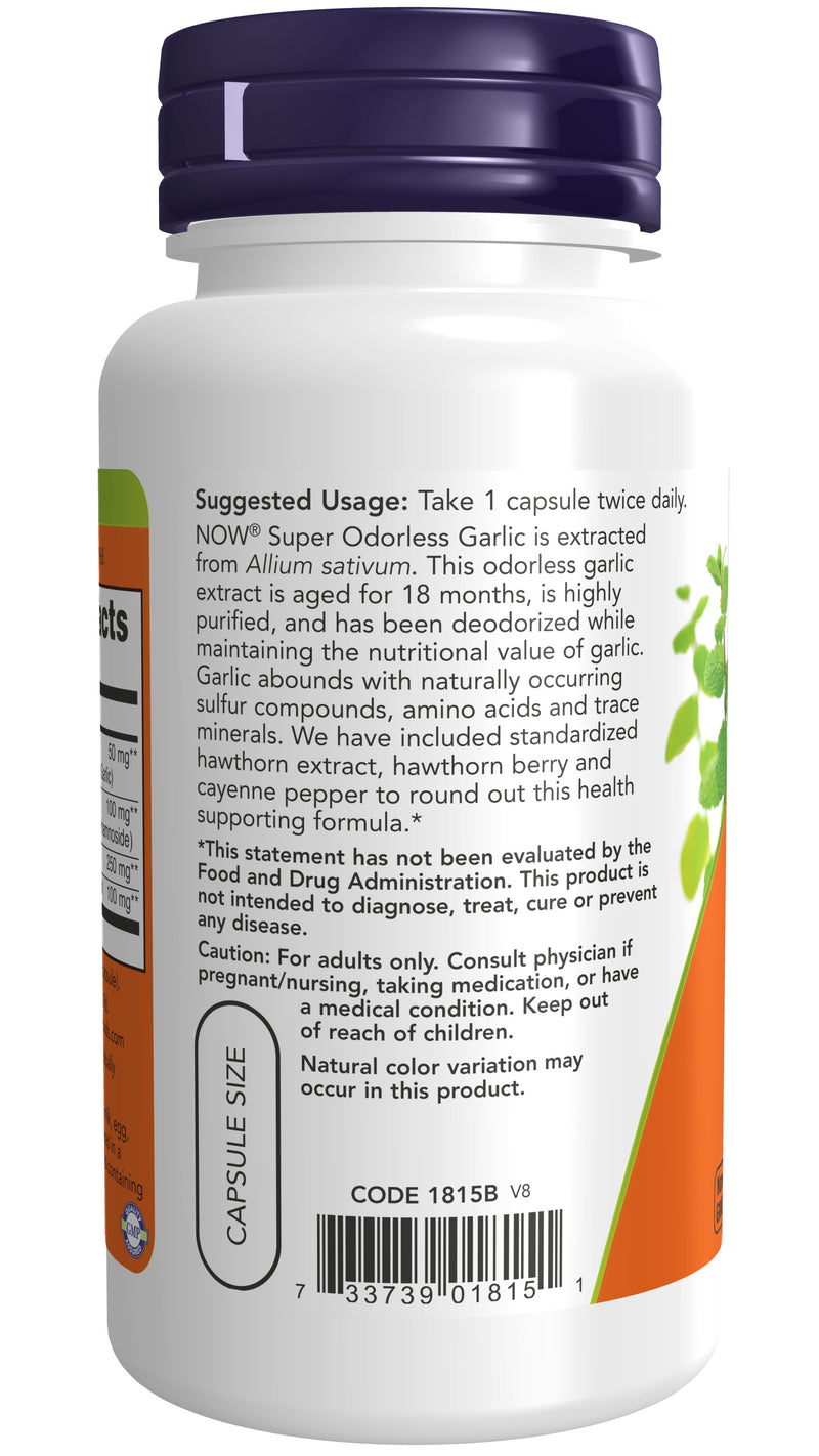 Super Odorless Garlic 90 Veg Capsules