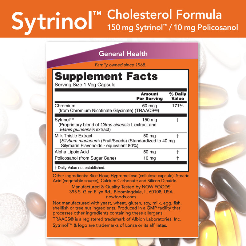 Sytrinol Cholesterol Formula 120 Veg Capsules