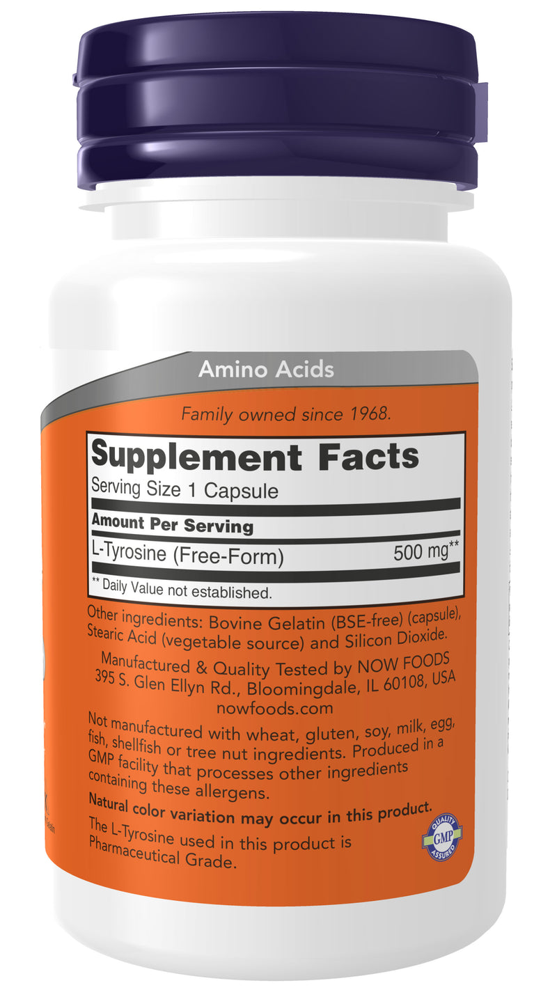 L-Tyrosine 500 mg 60 Capsules
