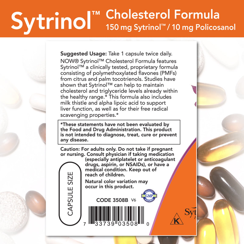 Sytrinol Cholesterol Formula 120 Veg Capsules