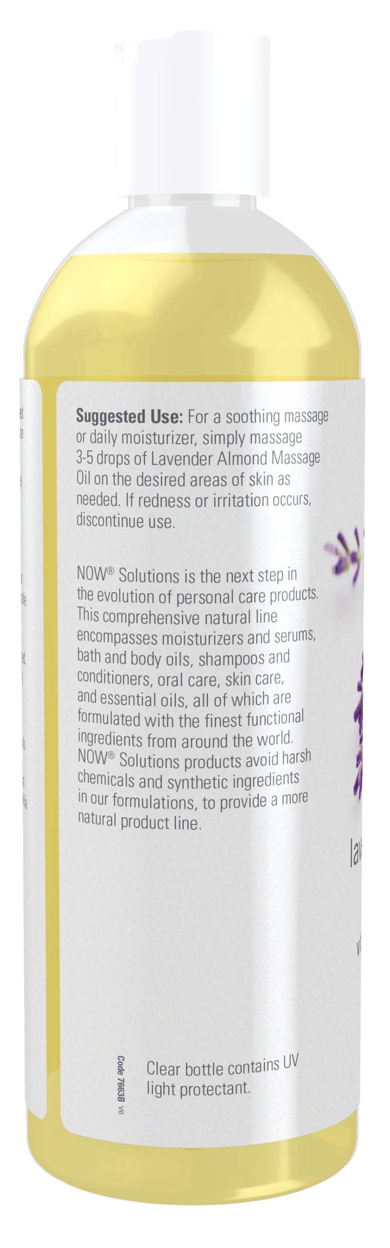 Now Solutions - Lavender Almond Massage Oil 16 fl oz (473 ml)