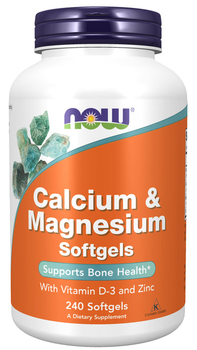 Calcium & Magnesium 240 Softgels | By Now Foods - Best Price
