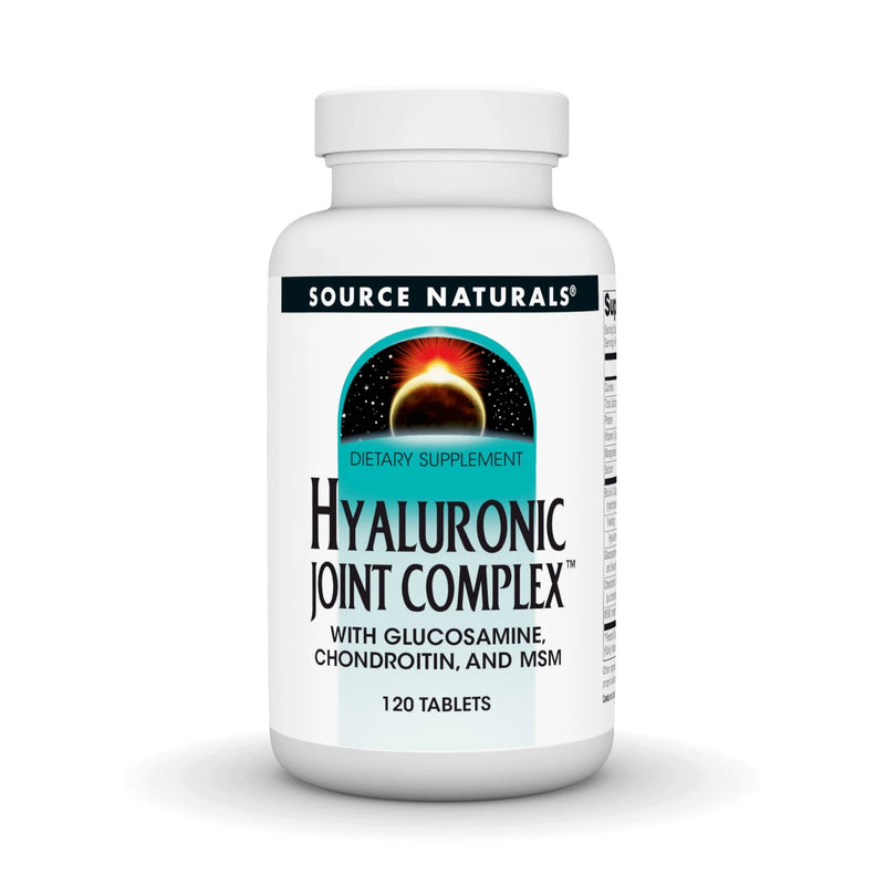 Hyaluronic Joint Complex™ with Glucosamine, Chondroitin, and MSM 120 Tablets by Source Naturals