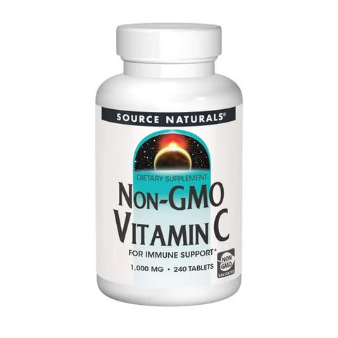 Non-GMO Vitamin C, 1,000 mg, 240 Tablets by Source Naturals