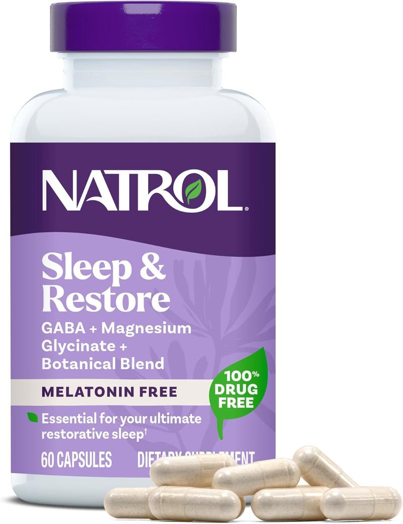 Sleep & Restore, Melatonin Free, 60 Capsules by Natrol