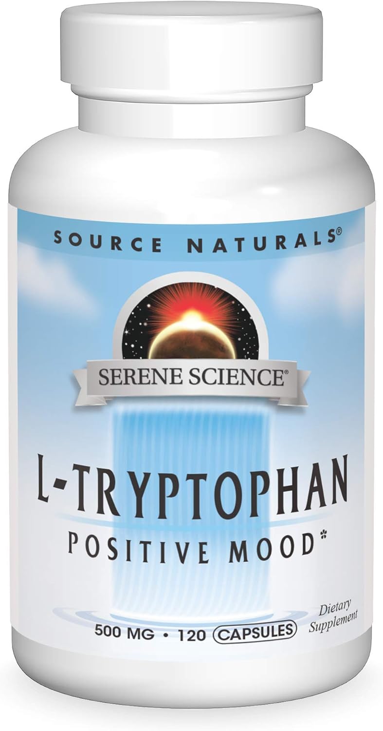 L-Tryptophan, 500 mg-120 Capsules by Source Naturals
