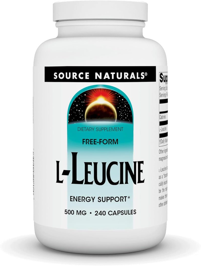 L-Leucine, 500 mg, 240 Capsules by Source Naturals