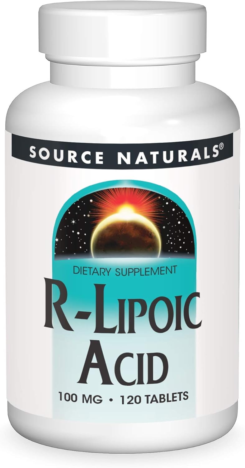 R-Lipoic Acid 100mg, 120 Tablets by Source Naturals