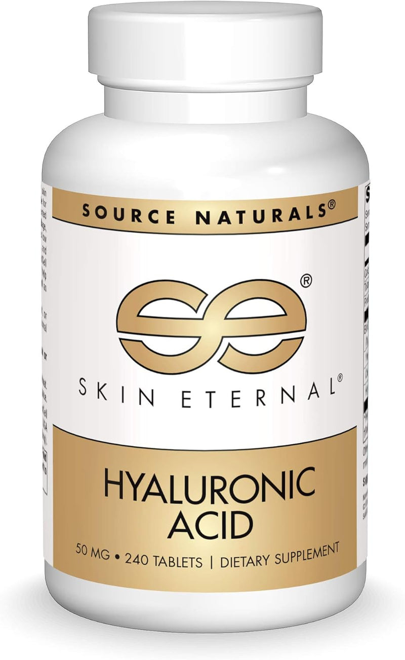 Skin Eternal®, Hyaluronic Acid, 50 mg - 240 Tablets by Source Naturals