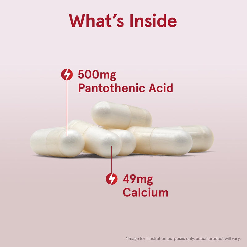 Pantothenic Acid B5 500 mg 100 Capsules