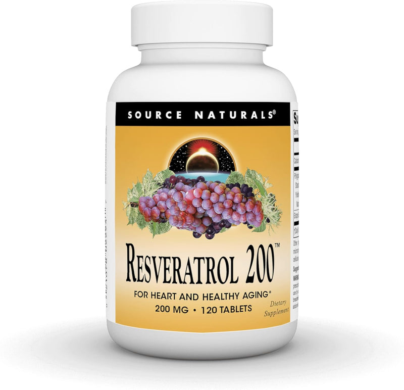 Resveratrol 200™, 200 mg , 120 Tablets by Source Naturals
