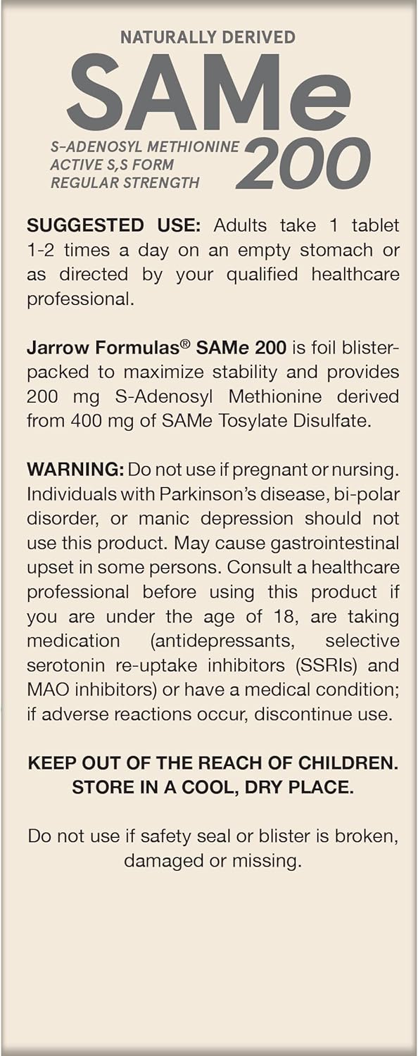 SAMe 200 mg 60 Enteric-Coated Tablets