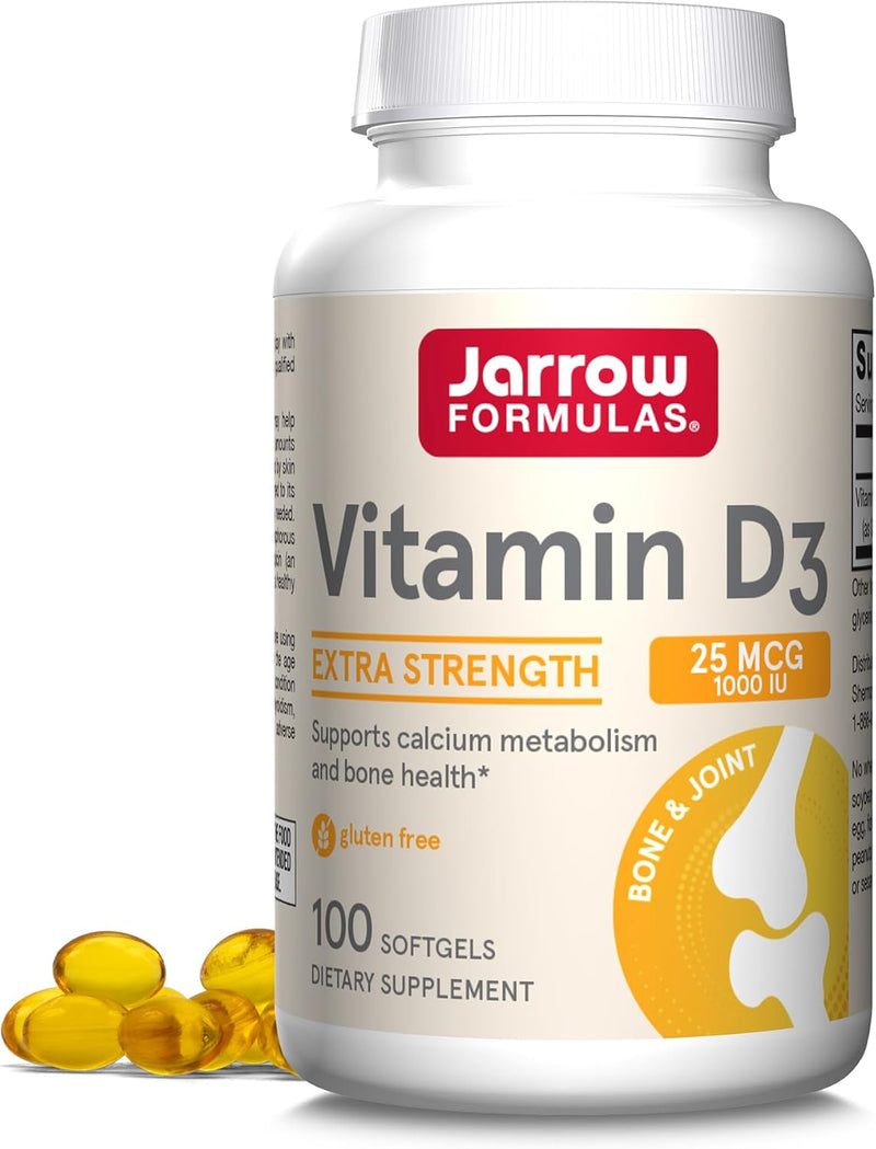 Vitamin D3 25 mcg (1000 IU) 100 Softgels