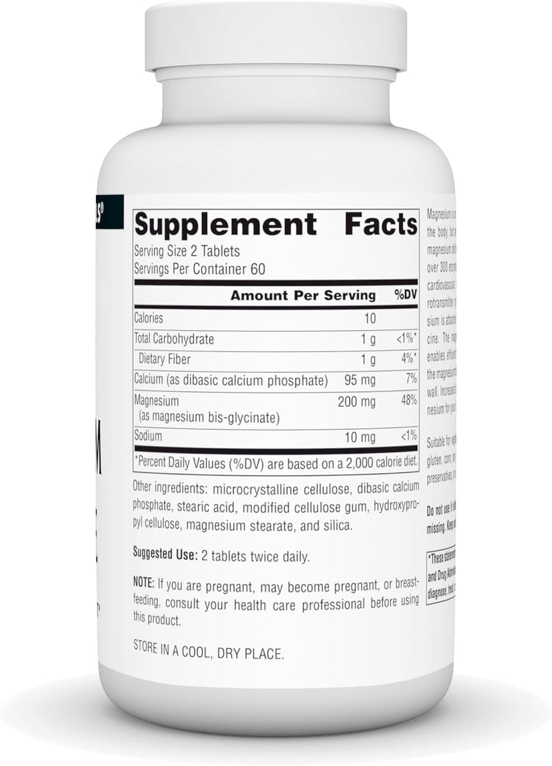 Magnesium Glycinate, 120 Tablets by Source Naturals