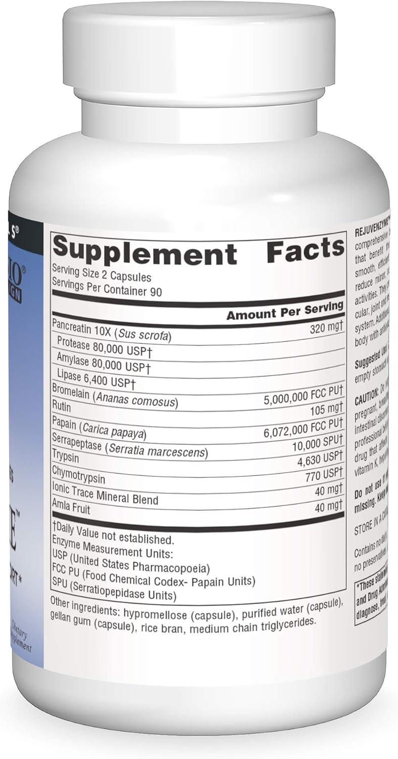 RejuvenZyme -180 Capsules by Source Naturals