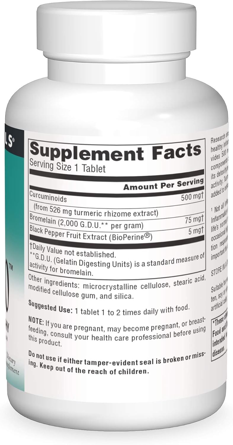 Turmeric 500, 500 mg - 120 Tablets by Source Naturals