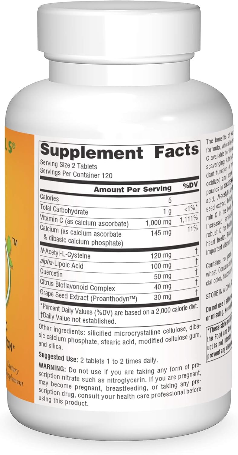 Systemic C, 500mg - 240 Tablets by Source Naturals