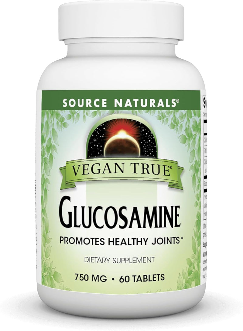 Vegan True, Glucosamine, 750 mg-60 Tablets by Source Naturals