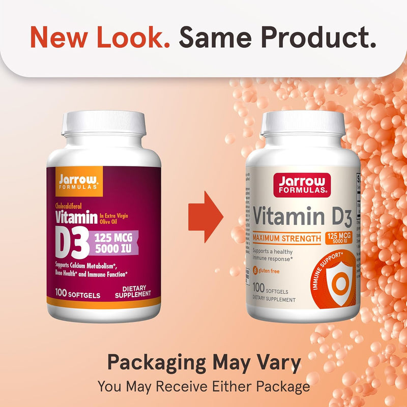 Cholecalciferol Vitamin D3 25 mcg (1000 IU) 200 Softgels