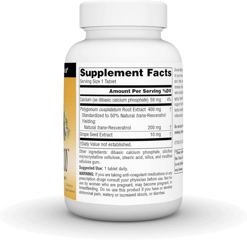 Resveratrol 200™, 200 mg , 120 Tablets by Source Naturals