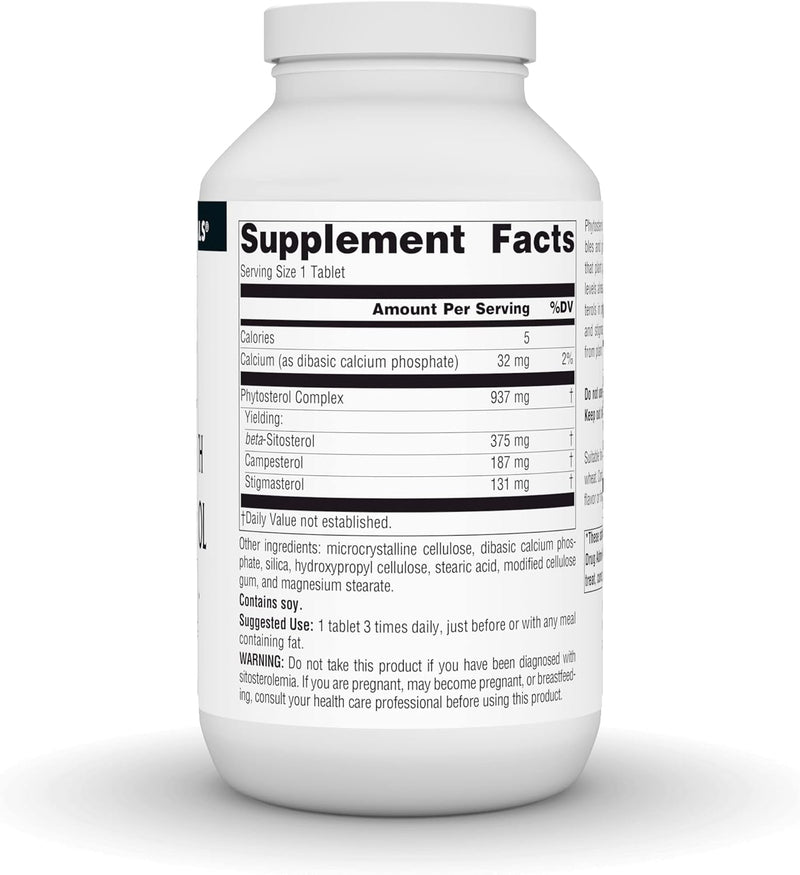 Mega Strength Beta Sitosterol, 375mg - 240 Tablets by Source Naturals