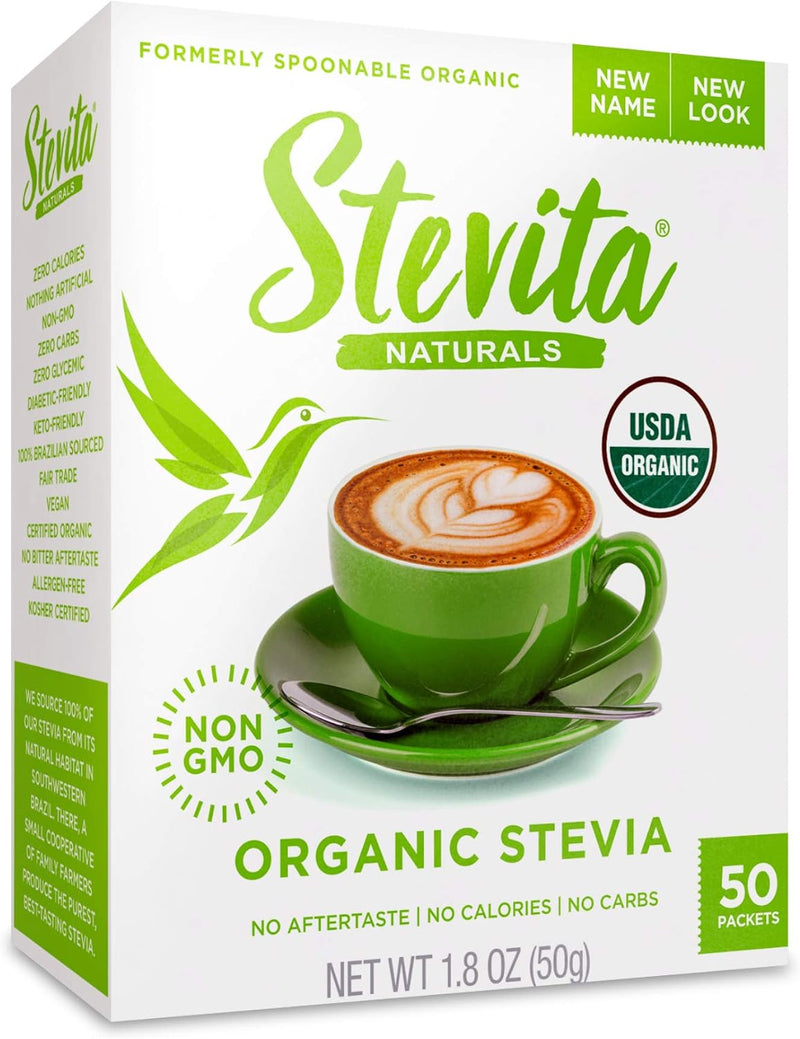Organic Stevia - 50 Packets by Stevita Naturals