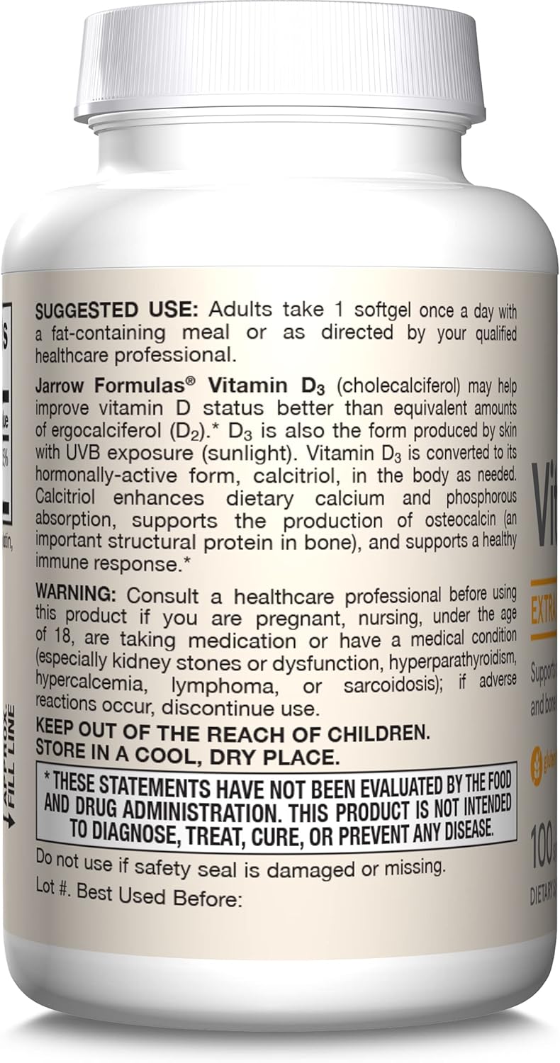 Vitamin D3 25 mcg (1000 IU) 100 Softgels