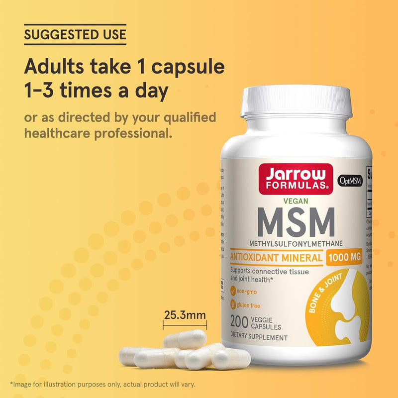 MSM 1000 mg 200 Veggie Caps