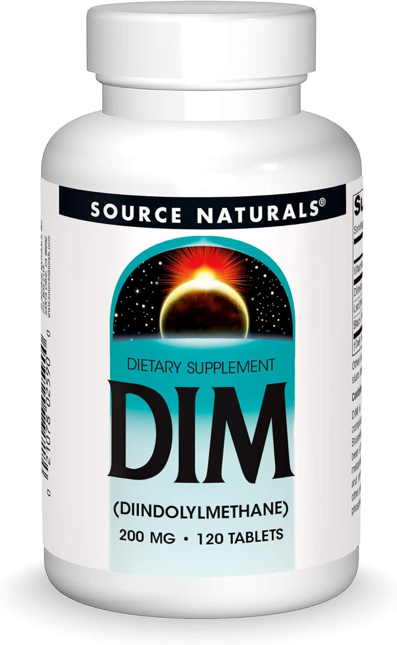 DIM, 200 mg, 120 Tablets by Source Naturals