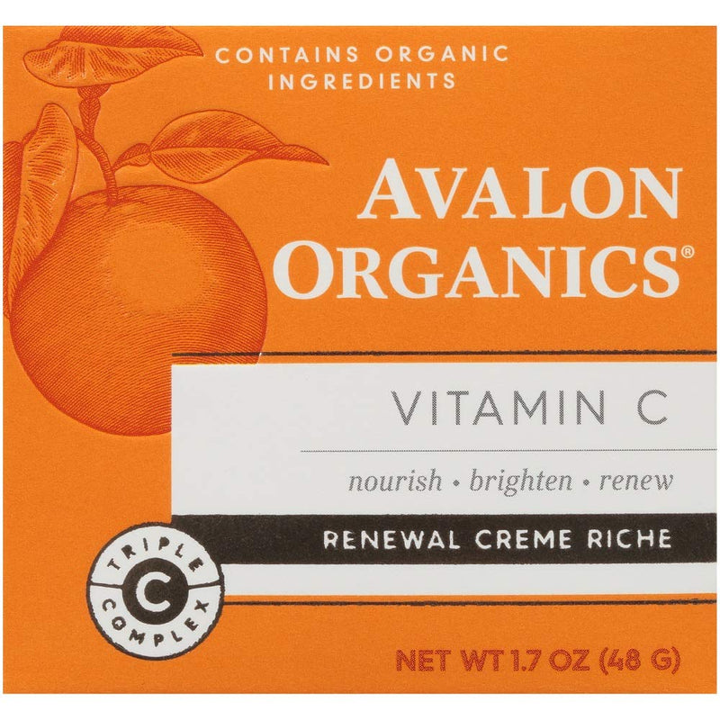 Vitamin C, Renewal Creme Riche, 1.7 oz (48 g) by Avalon Organics