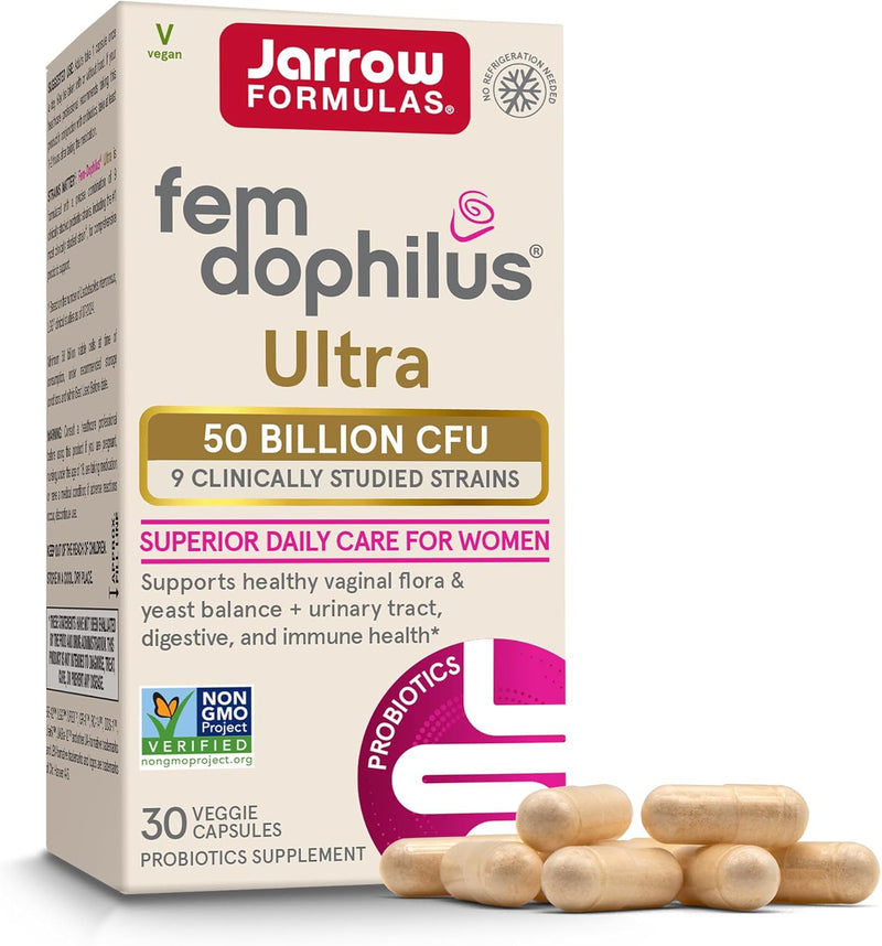 Fem-Dophilus® Ultra 50 Billion CFU - 30 Veggie Capsules by Jarrow Formulas