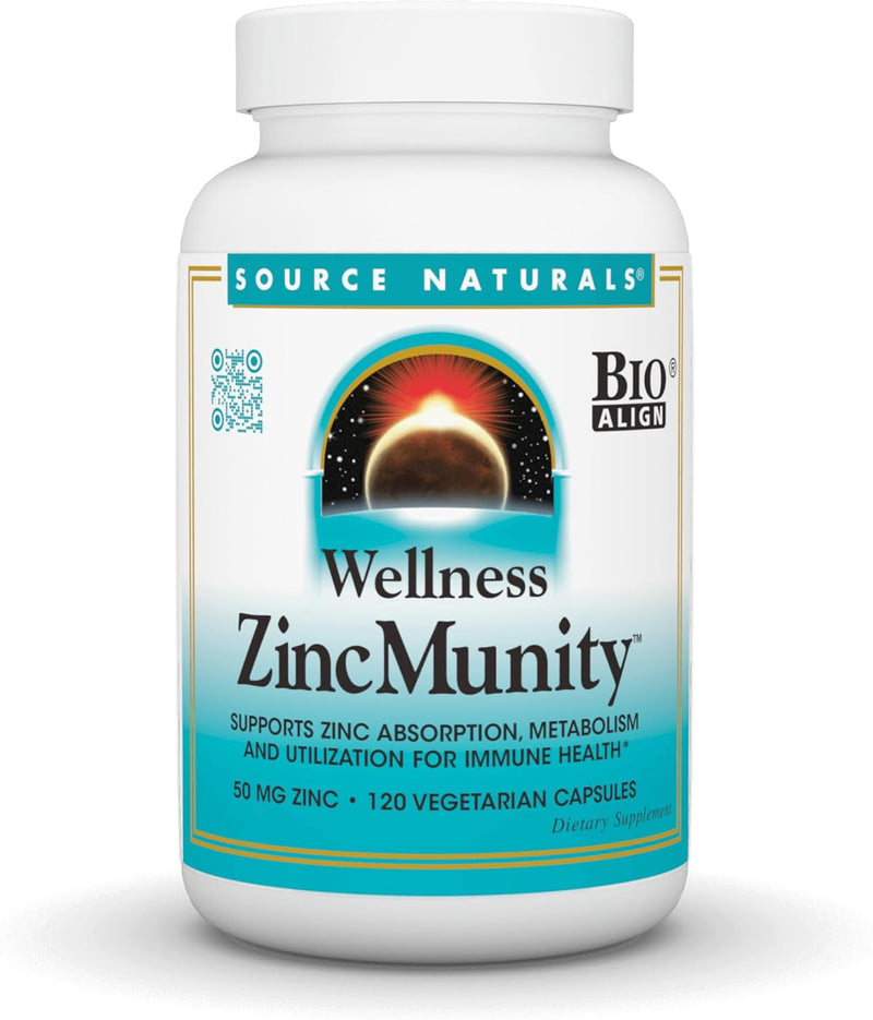 Wellness ZincMunity™, 120 Vegetarian Capsules by Source Naturals