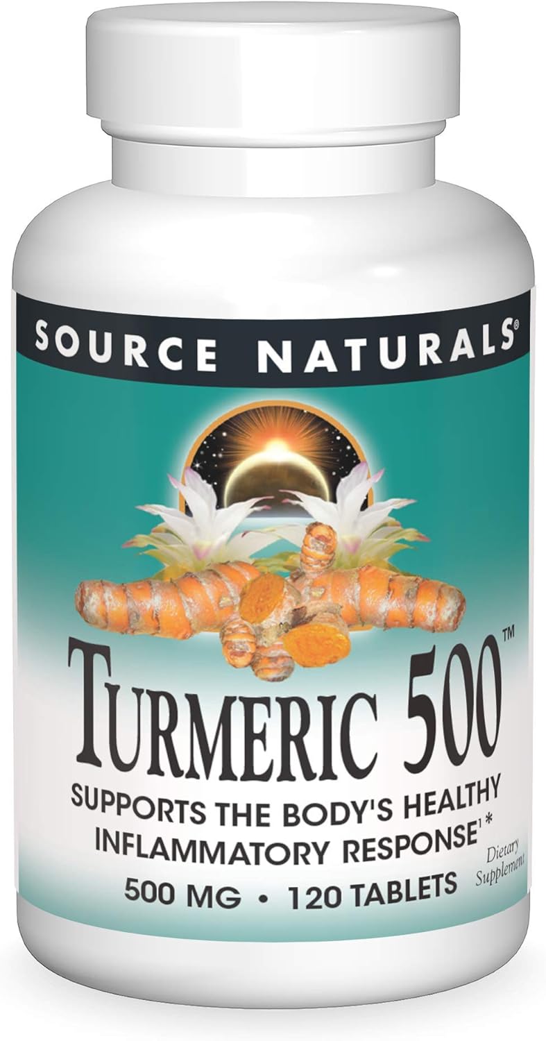 Turmeric 500, 500 mg - 120 Tablets by Source Naturals