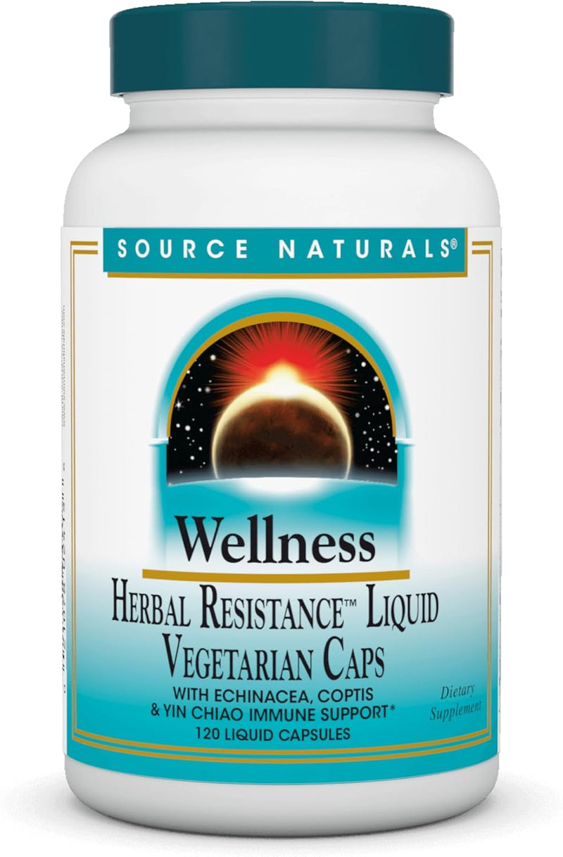 Wellness Herbal Resistance Liquid Vegetarian Caps 120 Liquid Caps by Source Naturals