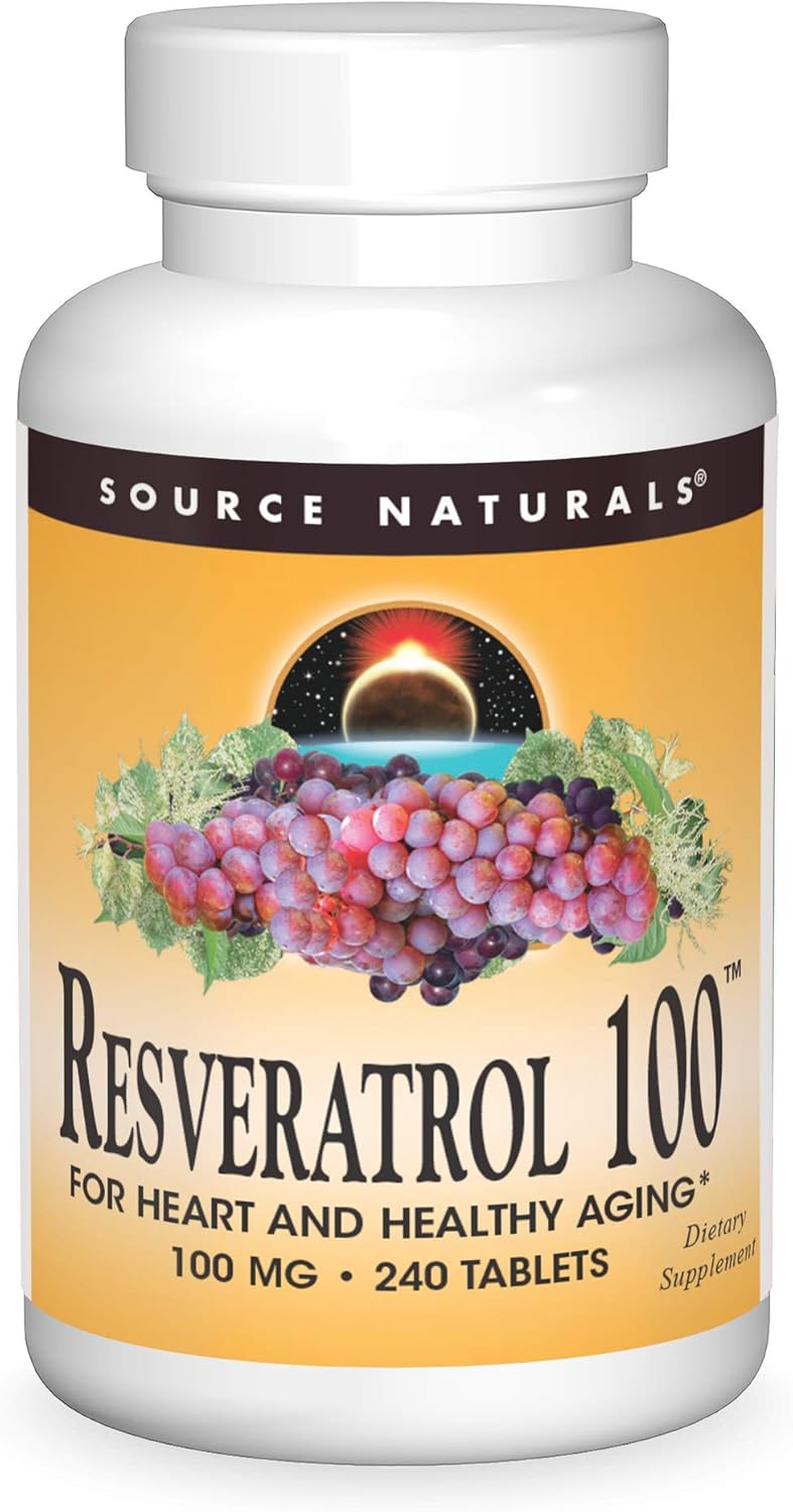Resveratrol 100,  100 mg-240 Tablets by Source Naturals