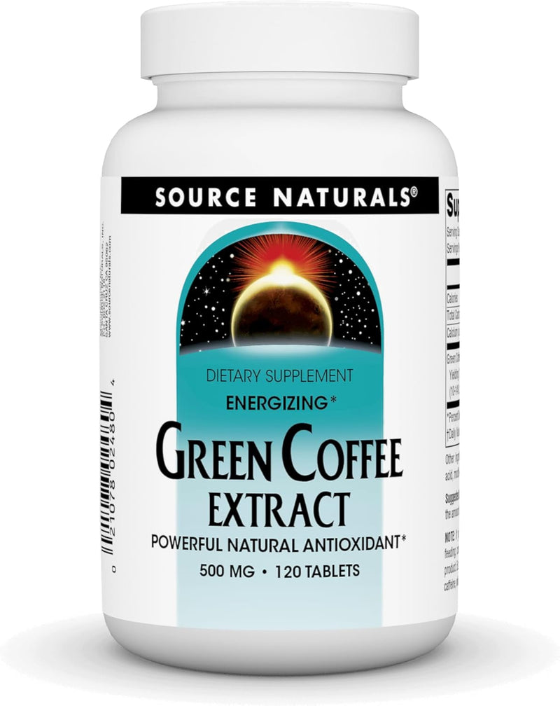 Green Coffee Extract, 500 mg Tablet -120 Tablets by Source Naturals