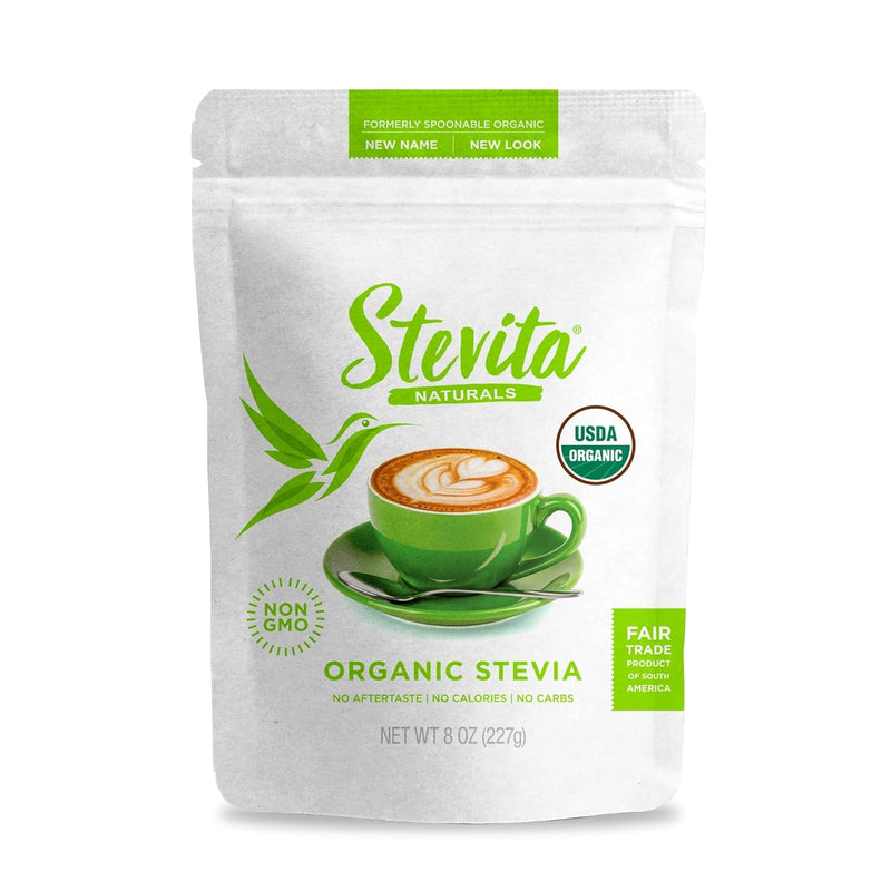 Stevita Organic, The original Stevia Pouch 8 oz Powder by Stevita Naturals