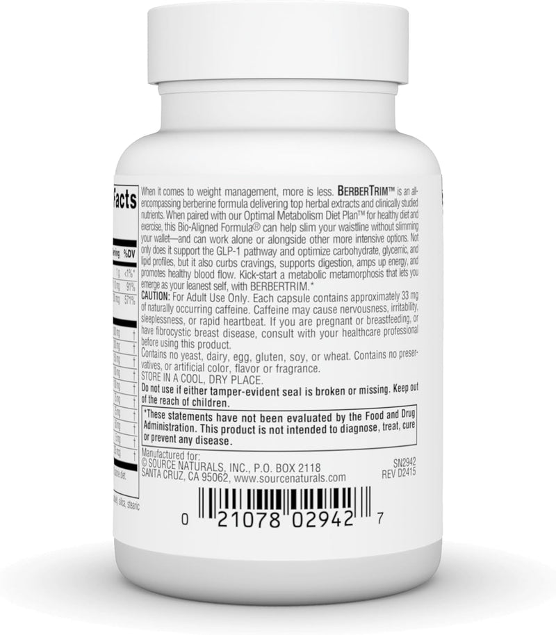 BerberTrim™, 45 Capsules by Source Naturals
